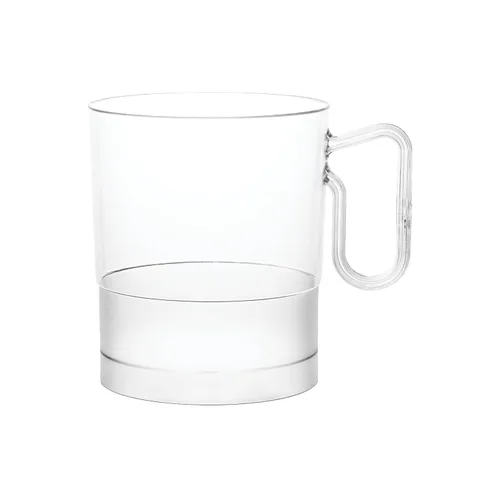 Vista 9 de Party Essentials Bistro - Taza de café de plástico duro con asa, 40 unidades, 8 onzas, color negro