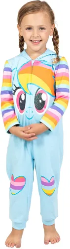 Vista 3 de My Little Pony Disfraz de Rainbow Dash para bebé niña con capucha para bebés y niños pequeños