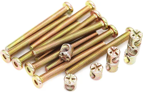 Vista 10 de Kit de tornillos para cama de bebé, 114 piezas [14 tamaños] M6 hexagonal, tuercas de barril surtido, kit surtido para sillas de cuna, cama de cuna
