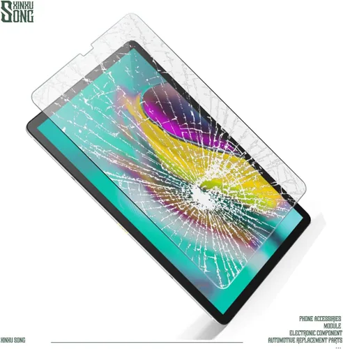 Vista 6 de Protector de pantalla para Galaxy Tab S5e (paquete de 3) Protector de pantalla de vidrio templado transparente ultra fino antiarañazos HD