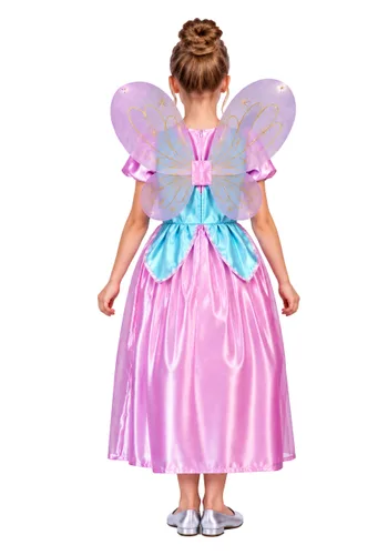 Vista 2 de Vestido de Disfraz de Princesa Mariposa para Niña Multicolor