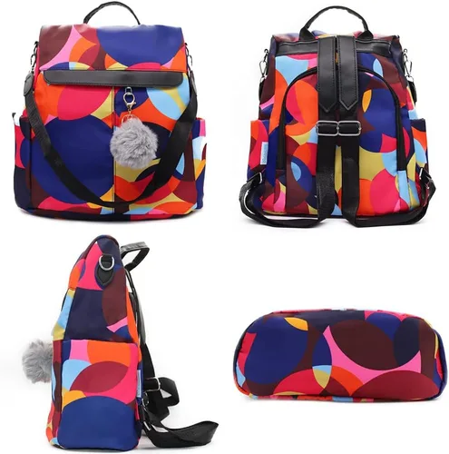 Vista 15 de Mochila para mujer, impermeable, antirrobo, bolsa de viaje, estiloA , L, Mochila
