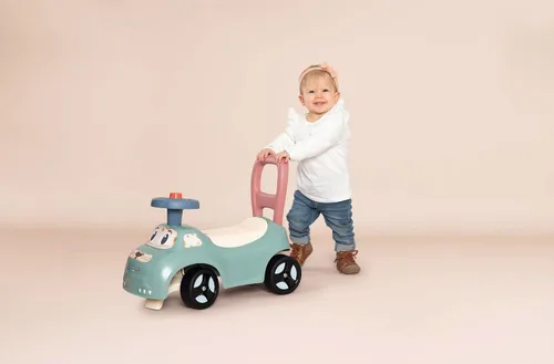 Vista 7 de Little Smoby 7600140503 My First Ride On Car - Vehículo infantil con compartimento de almacenamiento y antipunta, para uso en interiores