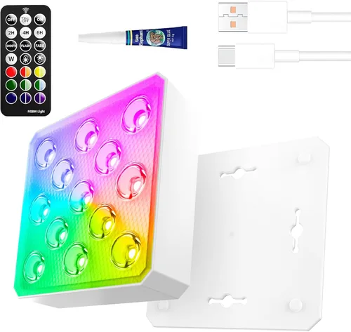 Vista 9 de LOFTEK Luces LED sumergibles con control remoto, 13 luces LED recargables para piscina enterrada sobre el suelo, IP68 impermeable 16