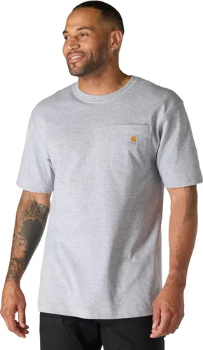Vista 19 de Carhartt Camiseta con bolsillo Iconic K87 para hombre Piedra azul