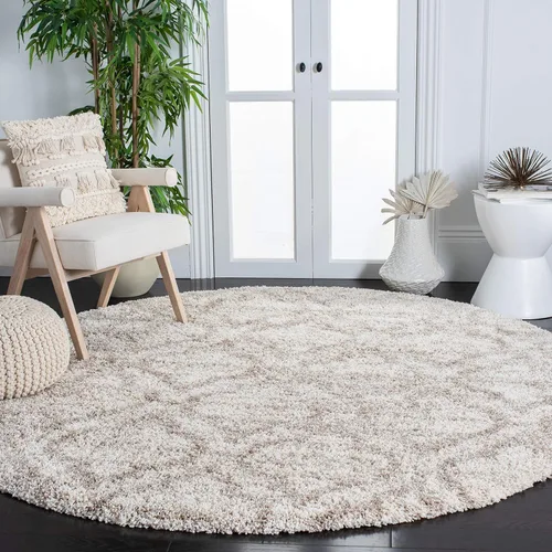 Vista 12 de SAFAVIEH Hudson Shag Collection - Alfombra decorativa de 2 x 3 pies, diseño marroquí, color gris y marfil, no desprende pelusa y de fácil cuidado, 2