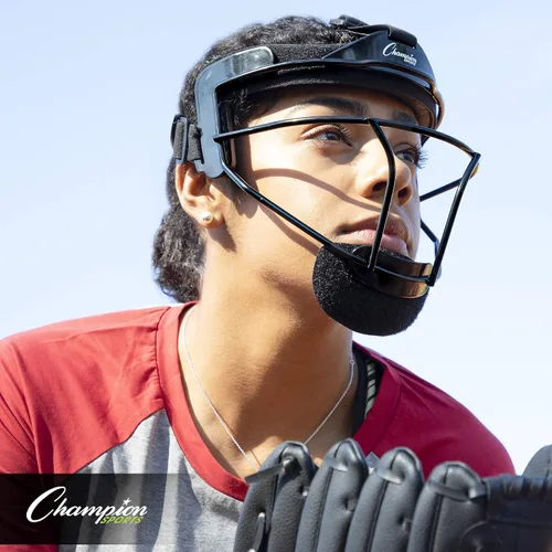 Vista 7 de Champion Sports Máscara facial de sóftbol de acero – Máscara de campo duradera para jóvenes y adultos, protección para jugar en interiores