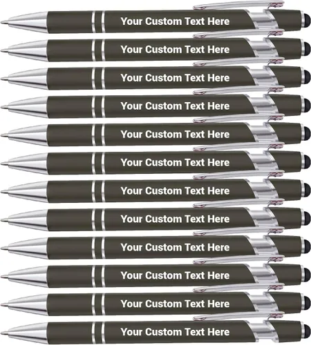 Vista 9 de Bolígrafos personalizados, bolígrafo grabador de negocios personalizados, bolígrafos personalizados con nombre, lápices capacitivos para pantallas