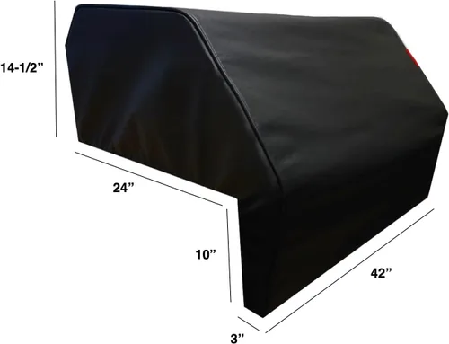 Vista 2 de Windproof Covers Cubierta de parrilla de alta calidad resistente de 42 pulgadas para adaptarse a la parrilla incorporada Weber Summit S660
