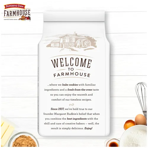 Vista 5 de Pepperidge Farm Farmhouse - Galletas finas y crujientes de mantequilla pecana, bolsa de 5.9 onzas