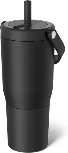 Vista 25 de BrüMate Resa - Vaso de viaje 100% a prueba de fugas de 25 onzas con asa y pajilla, popote SoftSip flexible, funda de silicona para mayor
