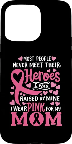 Vista 31 de Breast Cancer Awareness Wear Pink for My Mom Support Kids Case for iPhone 17