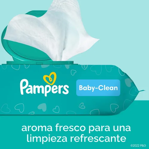 Vista 6 de Pampers Toallitas para bebé, limpieza completa con aroma fresco para bebé, limpia suavemente de la cabeza a los pies, 864 en total
