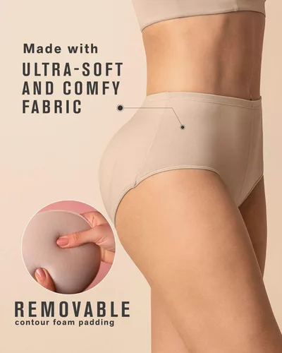 Vista 4 de Leonisa Ropa interior para mujer con almohadillas extraíbles y levantadores de glúteos