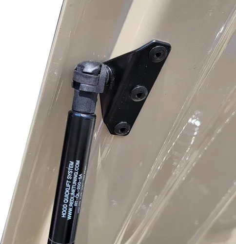 Vista 3 de Redline Tuning 21-11012-02 - Sistema de capucha QuickLIFT Plus compatible con Ford Mustang y Mercury Capri 1979-1998 (todos los componentes negros)