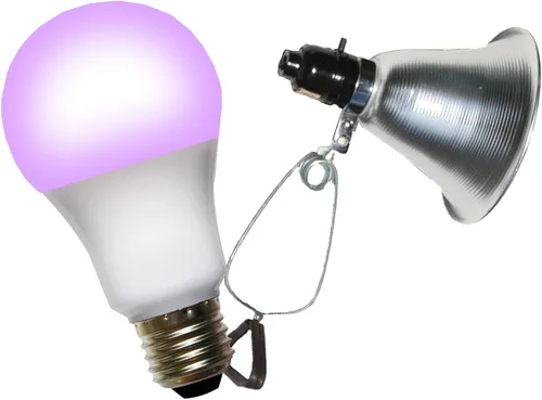 Vista 3 de Miracle LED Kit de luz de cultivo/abrazadera de 9W, rojo/azul