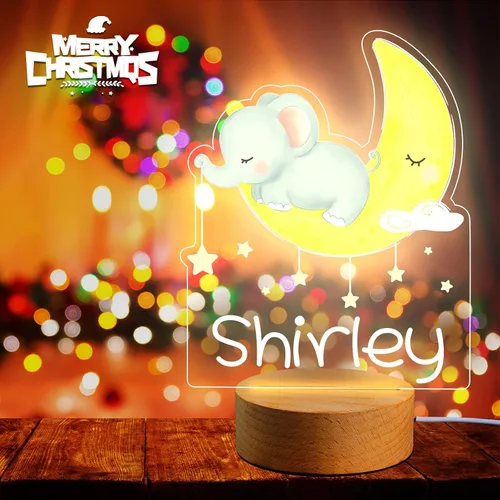 Vista 5 de Luz nocturna con nombre personalizado para niños, lámpara de luz nocturna personalizada para bebé, decoración de habitación de niños, regalos