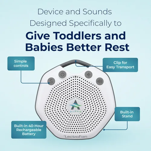 Vista 6 de LectroFan Alpha - Dispositivo de ruido para dormir al bebé