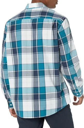 Vista 3 de Tienda Essentials - Camisa de popelina para hombre, informal, de manga larga, de corte regular