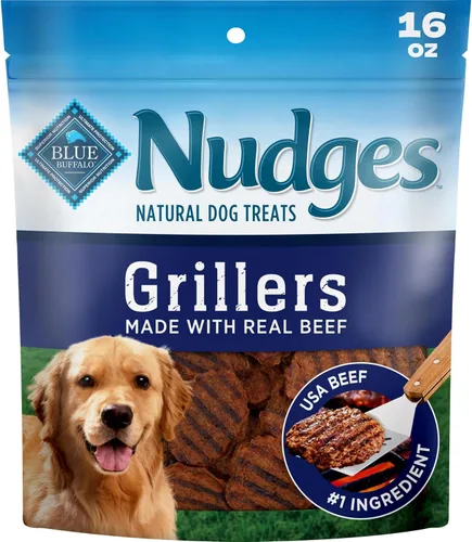 Vista 16 de Blue Buffalo Nudges Grillers - Golosinas naturales para perros, carne de res, 16 onzas