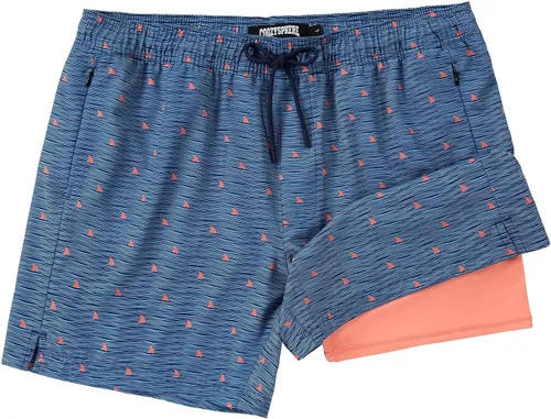 Vista 10 de Mens Swim Trunks with Compression Liner 5 Inch Inseam Swimming Trunks Shorts for Men