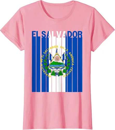 Vista 40 de Camiseta con la bandera de El Salvador