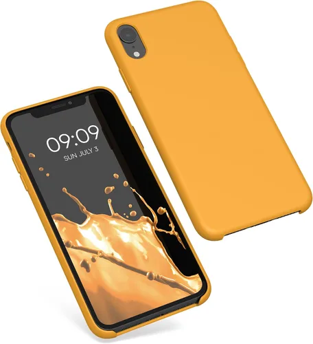 Vista 8 de kwmobile Funda compatible con Apple iPhone XR - Funda de silicona TPU con acabado suave - Mango