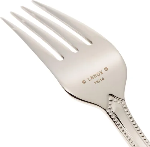 Vista 10 de Juego de Cubiertos Lenox para 12, Juego de Cubiertos French Perle de 65 Piezas con Utensilios para Servir, Servicio para 12, Elegantes Utensilios