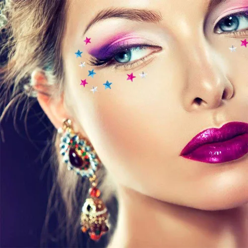 Vista 13 de Joyas de cara de vampiro, gemas para la cara, joya de Halloween, disfraz de sangre de cristal, gemas de cara sangrante, tatuaje de cicatriz, tatuaje