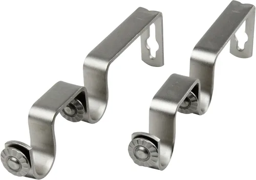 Vista 3 de Rod Desyne 3/4" Negro Doble Soporte Par, 2 Piezas