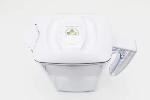 Vista 2 de Jarra de filtro de agua alcalina - Ionizador de agua pura saludable de 2.5 litros, dos filtros de carbón activado de 60 días, sin BPA, saludable