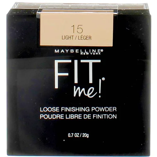 Vista 7 de Maybelline Fit Me - Polvo fijador suelto, polvo facial de maquillaje y polvo de acabado, Claro, 1 unidad