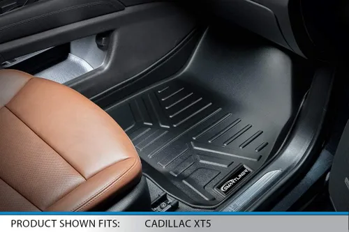 Vista 3 de MAXLINER - Juego de alfombrillas de primera fila, color negro, compatibles con Cadillac XT5 2017-2025
