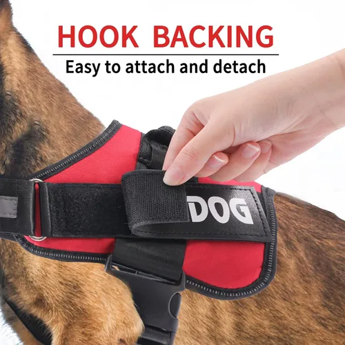 Vista 4 de NOYAL Parches de chaleco para perro, perro de servicio/en entrenamiento/apoyo emocional/perro de terapia/parches de poliuretano para no mascotas; 2