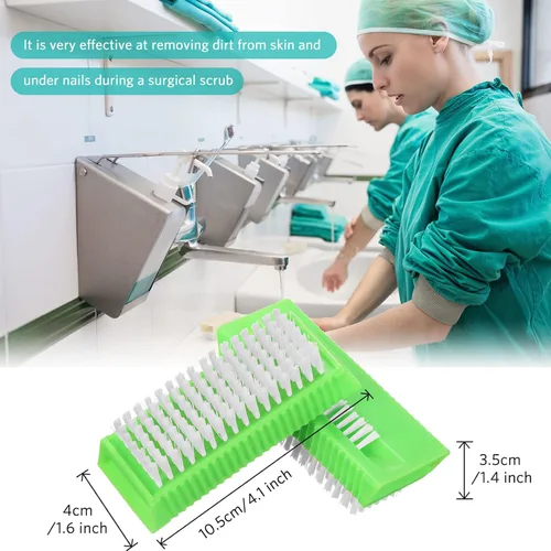 Vista 2 de Boao 5 cepillos de mano para limpieza de uñas, cepillo de uñas, cepillo suave no desechable, cepillo de limpieza de uñas de plástico para hombres