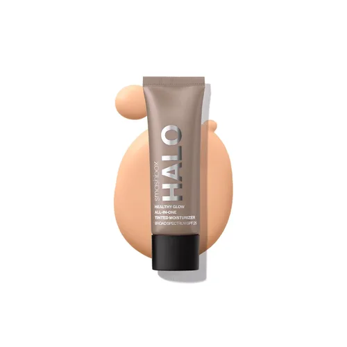 Vista 12 de Smashbox Halo Healthy Glow Tinted Moisturizer with SPF 25 24-Hour Hydrating Skin Tint with Buildable Coverage and Dewy Finish Hyaluronic Acid &
