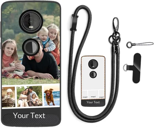 Vista 24 de Funda de teléfono con foto personalizada para Motorola Moto Z4, personaliza tu propia imagen, texto, imagen, imagen, a prueba de golpes, funda suave