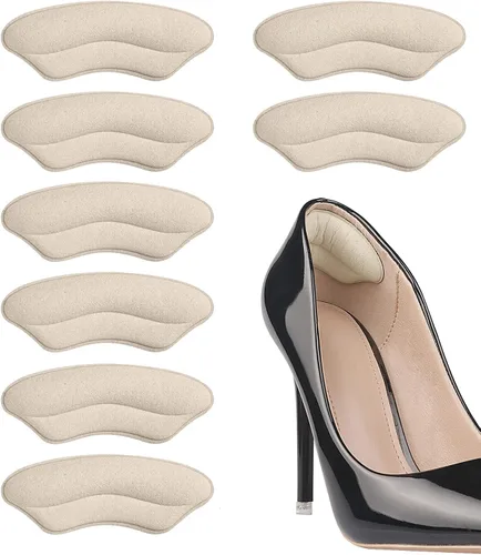 Vista 10 de Almohadillas de talón para zapatos que son demasiado grandes, inserciones de talón para mujeres, agarres de talón para zapatos de mujer, protectores