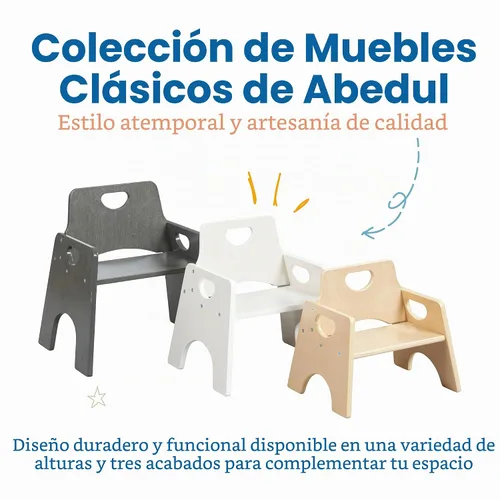 Vista 9 de ECR4Kids Silla apilable de madera para niños pequeños, 15 cm, Muebles para niños, Lavado gris, 2 unidades Gris (Grey Wash)