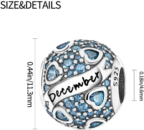 Vista 3 de TINSLO Christmas Theme Charm fits Pandora Bracelets, 925 Sterling Silver Pendant for Women Girls Christmas Gifts for Women Charm for Bracelet and