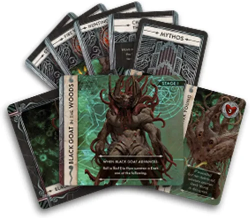 Vista 3 de Cthulu: Death May Die The Black Goat of the Woods Expansión Juego de mesa de terror Juego cooperativo para adultos y adolescentes A partir