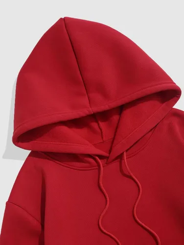 Vista 3 de ZAFUL Sudadera con capucha con cordón para hombre, unisex, de manga larga, sin botones, casual