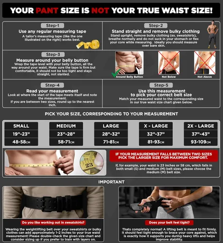 Vista 3 de Cinturón de Levantamiento de Pesas RDX para Gimnasio, Ejercicio y Entrenamiento, 15 centímetros de Cuero Acolchado para Soporte Lumbar y Espalda