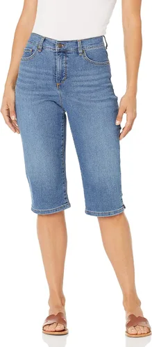 Vista 6 de Gloria Vanderbilt Pantalón corto Amanda Skimmer Petite para mujer Topo