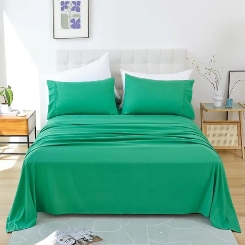 Vista 12 de Whitney Home Textile Juego de Sábanas Twin, Sábanas de Cama de Microfibra Suave de Hotel Tamaño Twin, Bolsillo Extra Profundo, Juego de Sábanas