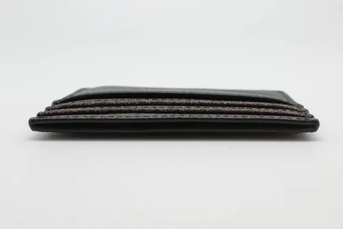 Vista 3 de Michael Kors Cooper - Funda para tarjetas altas para hombre, color marrón y negro