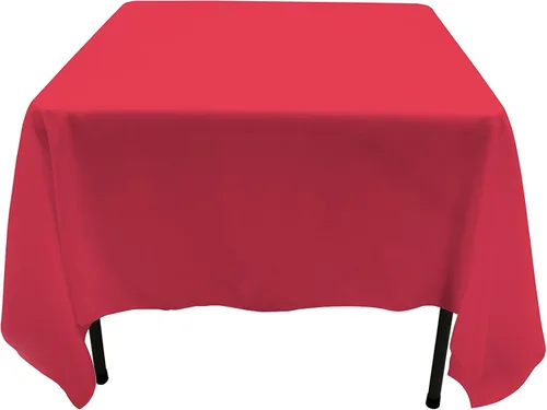 Vista 20 de GEFEII Servilletas de tela de poliéster sólido de 18 x 18 pulgadas para cocina, mantel rectangular cuadrado redondo para bodas, fiestas