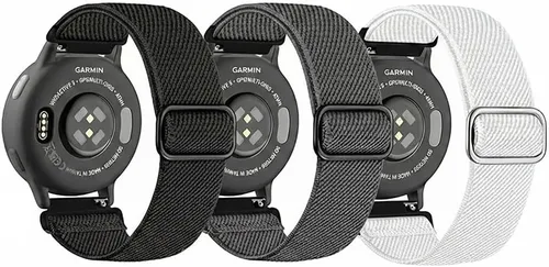 Vista 7 de Garmin Forerunner 165 Smart Sport Watch, Black + Slate Gray 010-02863-20 Bundle with Deco Essentials 3X Nylon Elastic Bands, 3X Silicone Dust Cover