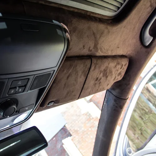 Vista 7 de 4Bang Tela de Revestimiento Interior de Gamuza Chocolate para Reparación, Material de Micro-Gamuza para Techo Interior con Respaldo de Espuma