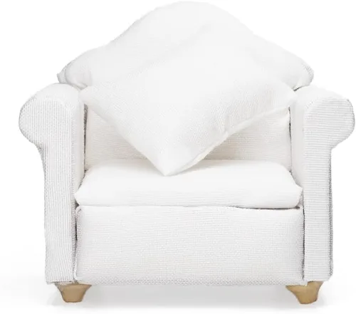 Vista 11 de Odoria 1/12 Silla en miniatura Sillón Casa de muñecas Muebles Accesorios, Azul Oscuro